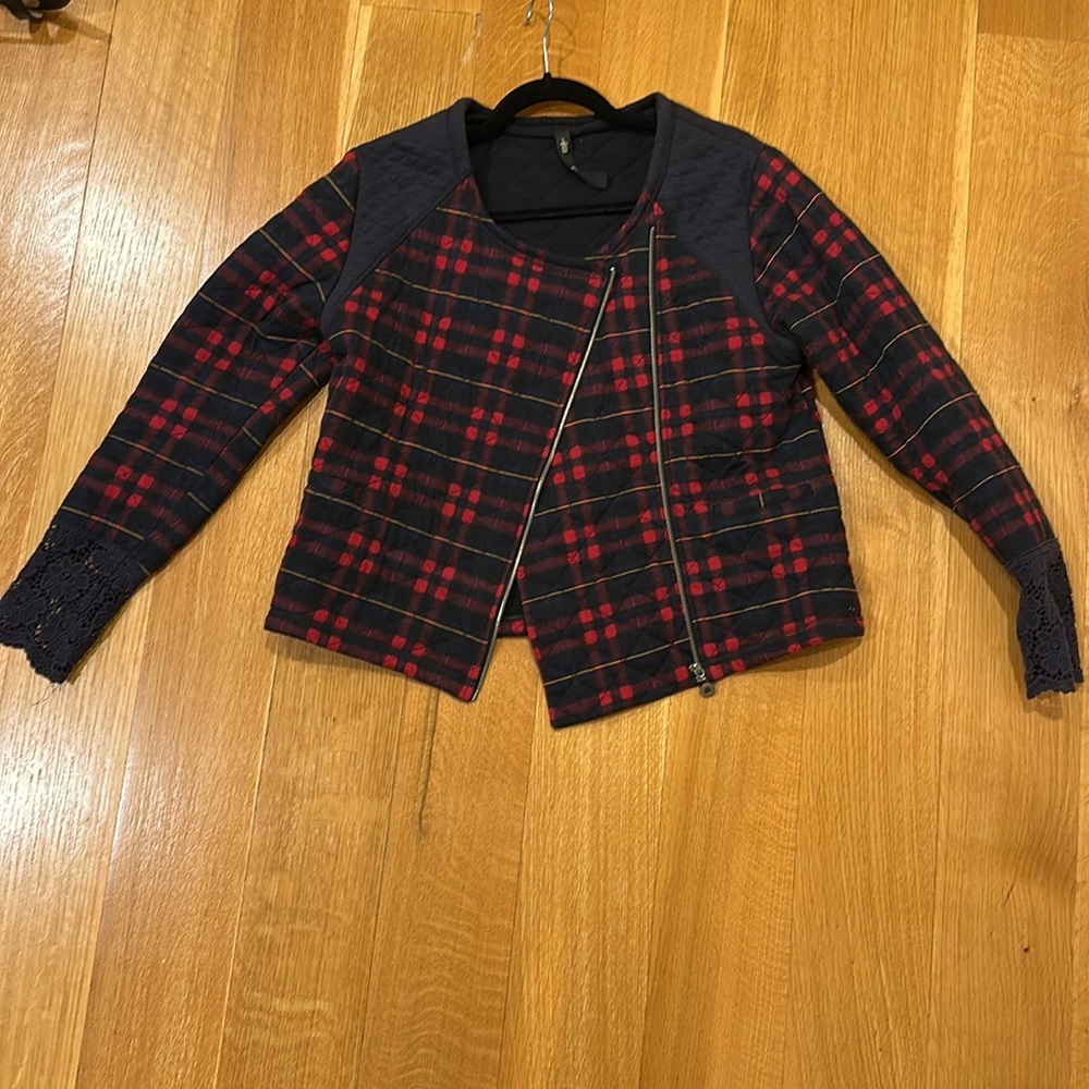 Jessica Simpson plaid jacket. Size L